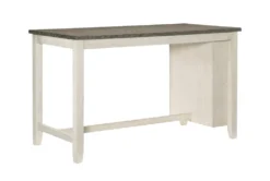 Fideo White 60" Counter Height Table -KitchenCraft Store 304387 white wood counter height table side 14 1