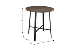 Betmar Round 36" Counter Height Table 8 Betmar Round 36" Counter Height Table -KitchenCraft Store 304389 brown wood counter height table detail 44