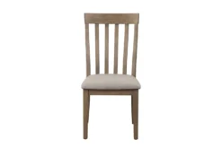 Gilman Brown Dining Chair Set Of 2 -KitchenCraft Store 304392 brown fabric dining chair front 03