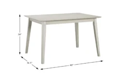 Josie White 48" Dining Set For 4 -KitchenCraft Store 304397 white wood dining set detail 44