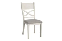 Josie White 48" Dining Set For 4 -KitchenCraft Store 304397 white wood dining set side 15