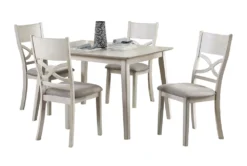 Josie White 48" Dining Set For 4