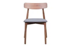 Mid-Century Walnut & Gray Dining Chair Set Of 2 11 Mid-Century Walnut & Gray Dining Chair Set Of 2 -KitchenCraft Store 304435 brown wood dining chair detail 45