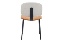 Modern Two Tone Beige Dining Chair Set Of 2 -KitchenCraft Store 304447 beige metal dining chair detail 46