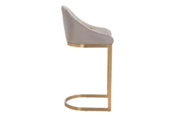 Contemporary Grey With Gold Bar Stool -KitchenCraft Store 304460 grey metal bar stool detail 44