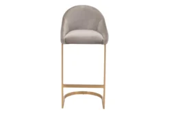 Contemporary Grey With Gold Bar Stool -KitchenCraft Store 304460 grey metal bar stool detail 50