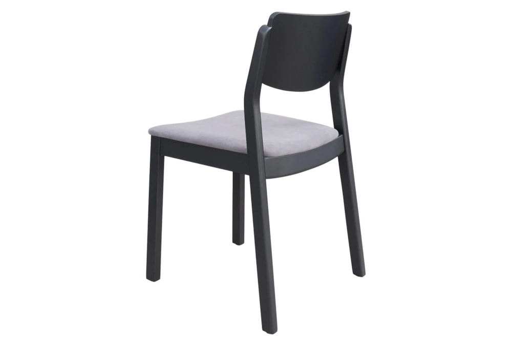 Modern Grey & Black Dining Chair Set Of 2 5 Modern Grey & Black Dining Chair Set Of 2 - Image 5
