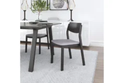 Modern Grey & Black Dining Chair Set Of 2 18 Modern Grey & Black Dining Chair Set Of 2 -KitchenCraft Store 304470 grey wood dining chair room 85