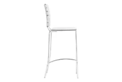 Woven White Counter Bar Stool Set Of 2 -KitchenCraft Store 304491 white metal dining chair detail 47