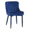 Drew Navy Velvet Dining Chair