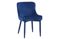Drew Navy Velvet Dining Chair