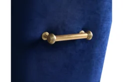 Trix Navy Velvet Dining Chair -KitchenCraft Store 304621 blue fabric dining chair detail 44