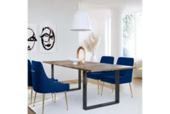 Trix Navy Velvet Dining Chair -KitchenCraft Store 304621 blue fabric dining chair room 89