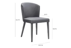 Marry Grey Velvet Dining Chair 13 Marry Grey Velvet Dining Chair -KitchenCraft Store 304624 grey fabric dining chair detail 44