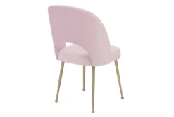 Shirley Blush Velvet Dining Chair -KitchenCraft Store 304635 pink fabric dining chair back 82