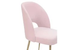 Shirley Blush Velvet Dining Chair -KitchenCraft Store 304635 pink fabric dining chair detail 44