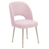 Shirley Blush Velvet Dining Chair