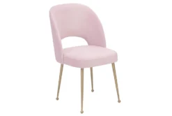 Shirley Blush Velvet Dining Chair