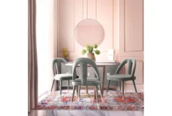 Terra Light Grey Velvet Dining Chair -KitchenCraft Store 304643 grey fabric dining chair room 85