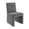 Affa Grey Performance Velvet Dining Chair