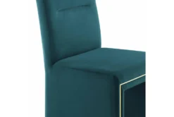 Affa Teal Performance Velvet Dining Chair -KitchenCraft Store 304647 blue fabric dining chair detail 44