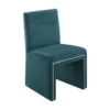 Affa Teal Performance Velvet Dining Chair