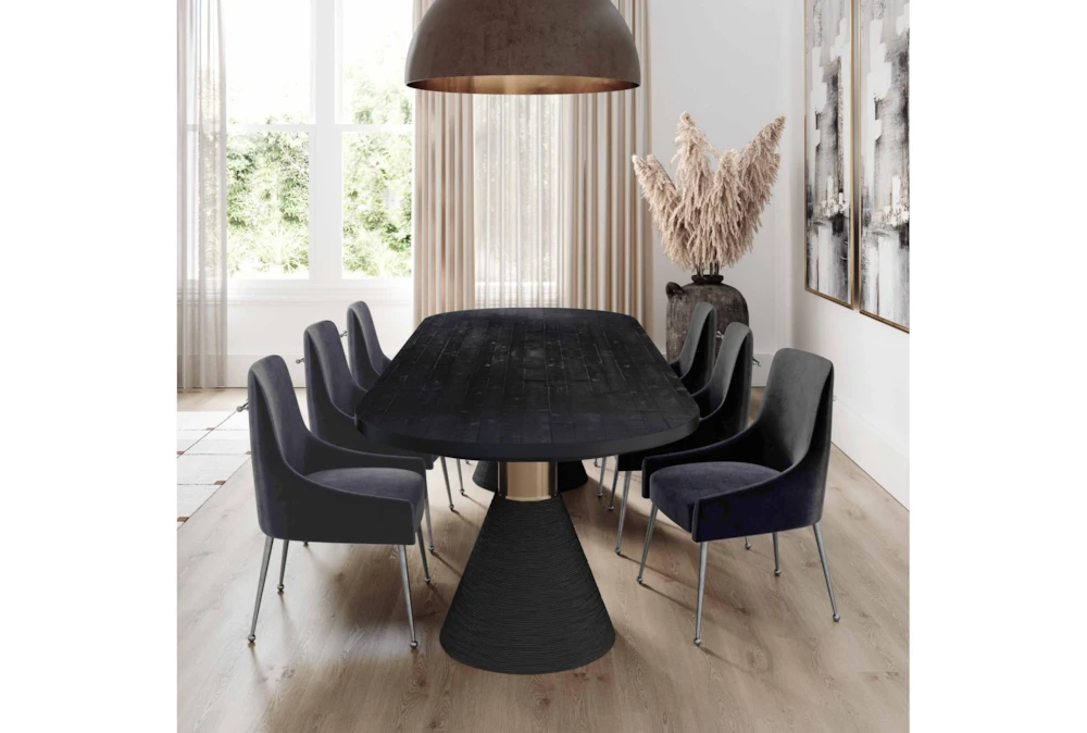 Trix Grey Velvet Dining Chair With Silver Leg 7 Trix Grey Velvet Dining Chair With Silver Leg - Image 7