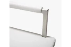 Director White Stainless Steel Counter Stool -KitchenCraft Store 304723 white fabric counter height stool detail 45