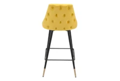 Piccol Yellow Counter Stool -KitchenCraft Store 304818 yellow metal dining chair detail 46