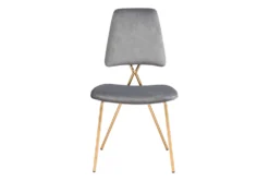 Grey & Gold X Back Frame Dining Chair Set Of 2 -KitchenCraft Store 304829 metal detail 45