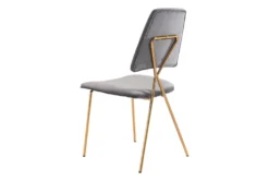 Grey & Gold X Back Frame Dining Chair Set Of 2 -KitchenCraft Store 304829 metal detail 47
