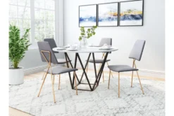 Grey & Gold X Back Frame Dining Chair Set Of 2 -KitchenCraft Store 304829 metal room 86