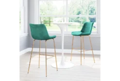 Green Velvet Bucket Bar Stool 18 Green Velvet Bucket Bar Stool -KitchenCraft Store 304847 metal room 85