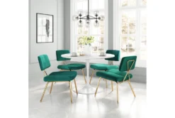 Contemporary Green Dining Chair Set Of 2 -KitchenCraft Store 304855 metal room 86