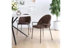 Kevin Dark Brown Dining Chair 20 Kevin Dark Brown Dining Chair -KitchenCraft Store 304858 metal room 85