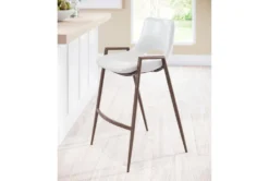Desiree White Counter Stool Set Of 2 -KitchenCraft Store 304866 metal room 85