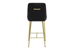 Black Velvet Glam Counter Chair -KitchenCraft Store 304876 metal detail 45