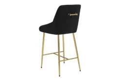 Black Velvet Glam Counter Chair -KitchenCraft Store 304876 metal detail 46