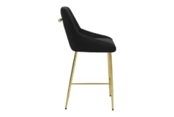 Black Velvet Glam Counter Chair -KitchenCraft Store 304876 metal detail 50