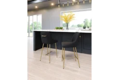 Black Velvet Glam Counter Chair -KitchenCraft Store 304876 metal room 85