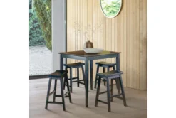 Marcel Black 36" Counter Set For 4 -KitchenCraft Store 304897 black wood counter height set room 86