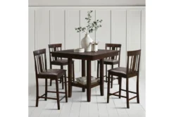 Sedley Espresso 40" Counter Set For 4 -KitchenCraft Store 304898 brown wood dining set room 86