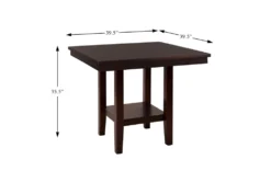 Sedley Espresso 40" Counter Height Table -KitchenCraft Store 304899 wood detail 44