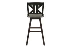 Lock Black Divided X Back Swivel Bar Stool Set Of 2 -KitchenCraft Store 304904 black wood bar stool back 82