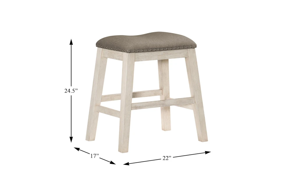 Fideo White 60" Counter Set For 4 2 Fideo White 60" Counter Set For 4 - Image 2