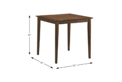 Marcel Brown 36" Counter Set For 4 -KitchenCraft Store 304918 brown wood counter height set detail 44