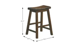 Marcel Brown 36" Counter Set For 4 -KitchenCraft Store 304918 brown wood counter height set detail 45