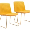 Adeo Yellow Dining Chair Set Of 2