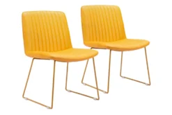 Adeo Yellow Dining Chair Set Of 2