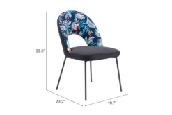 Black And Tropical Print Dining Chair Set Of 2 -KitchenCraft Store 311394 detail 52